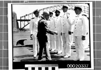 Presentation on board HMAS SYDNEY II, 11 February 1941