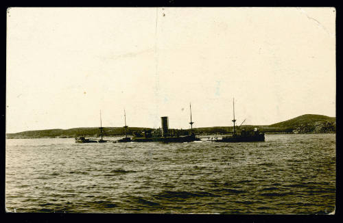Federal Steam Navigation Company SS CUMBERLAND I beached on shore 16 miles from Gabo Island