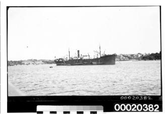 Unidentified merchant vessel, near Balmain