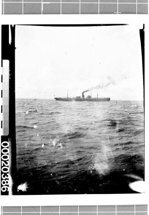 Unidentified merchant vessel, possibly off Sydney Heads