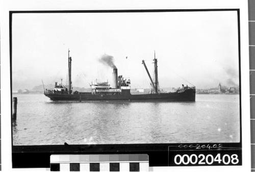Unidentified merchant vessel, possibly near Port Jackson in Sydney