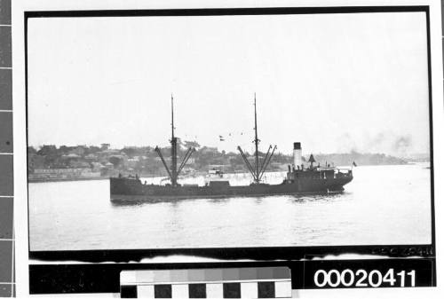 Unidentified merchant vessel, possibly near Port Jackson in Sydney