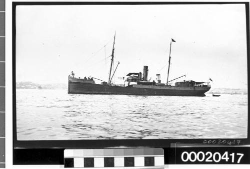 Unidentified merchant vessel, possibly near Port Jackson in Sydney