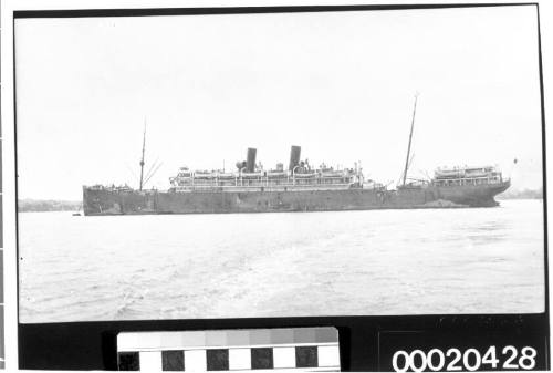 Unidentified merchant vessel, possibly near Port Jackson in Sydney