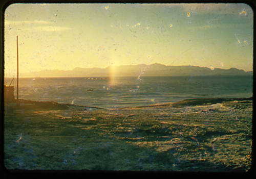 Sundog with Western Mountains in the background