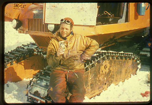 Leslie Quartermain at the South Pole Traverse