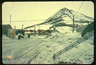 The main street of McMurdo Station, Antarctica