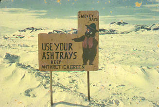 No smoking sign, Antarctica