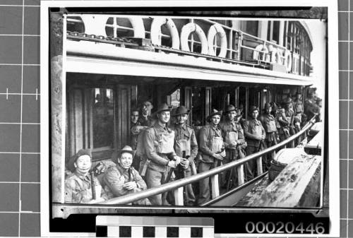 Australian troops preparing to depart Sydney