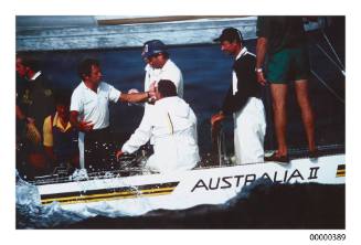 AUSTRALIA II and crew