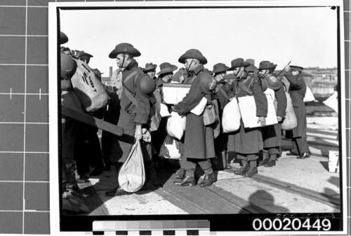 Australian troops preparing to depart Sydney