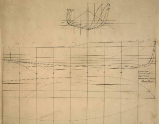 Lines plan of the motor cruiser HOONA