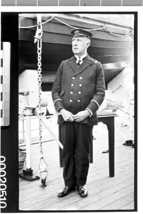 Portrait of an unidentified merchant marine officer, possibly chief engineer of the British India Steam Navigation Company Ltd