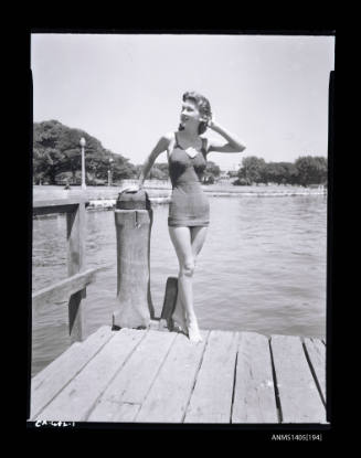 Negative depicting a woman modelling swimwear