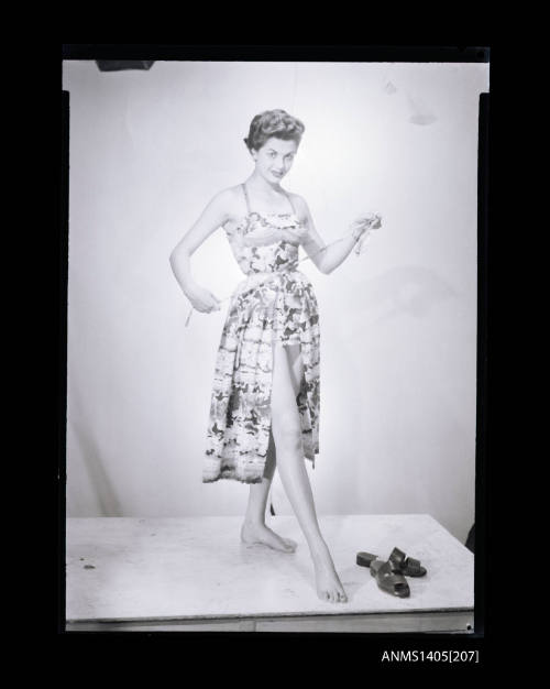 Negative depicting a woman modelling swimwear