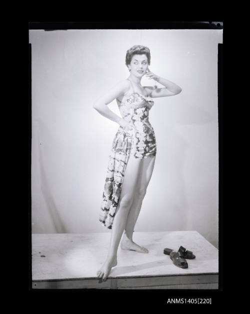 Negative depicting a woman modelling swimwear