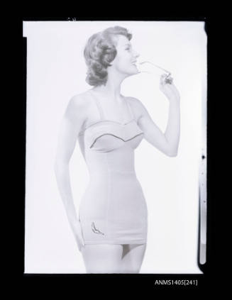 Negative depicting a woman modelling swimwear