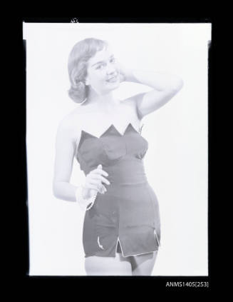 Negative depicting a woman modelling swimwear