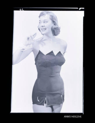 Negative depicting a woman modelling swimwear