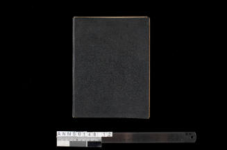 Notebook used by Jean Kennett during the Australian Women's Services Officer's School, Course No. 11 in Toorak, Victoria