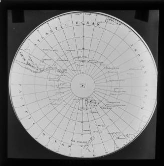 Map centred on the South Pole
