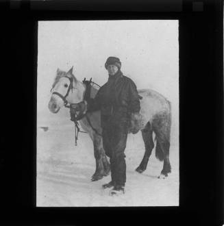 Dr Edward Wilson pictured with his pony Nobby
