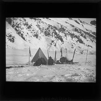 Tent and equipment for three men