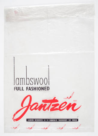 Jantzen plastic packaging bag