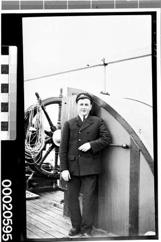 Unidentified merchant marine officer