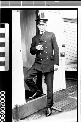 Unidentified merchant marine officer