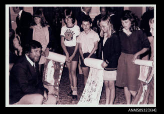 Ken Warby at an event at Tumut Primary School