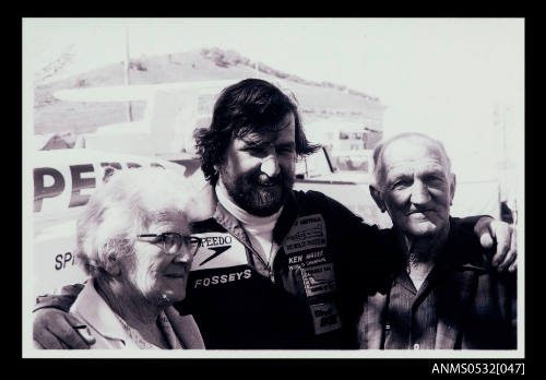 Ken Warby with his parents