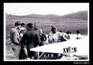 Ken Warby and SPIRIT OF AUSTRALIA at Blowering Dam