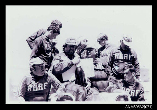 Ken Warby and RAAF supporters