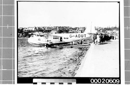 Flying boat CENTAURUS at Rose Bay, February 1939