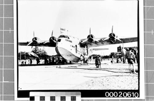 Flying boat CENTAURUS at Rose Bay, February 1939