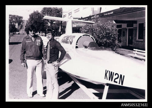 SPIRIT OF AUSTRALIA on a trailer