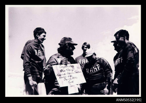 Ken Warby and RAAF supporters