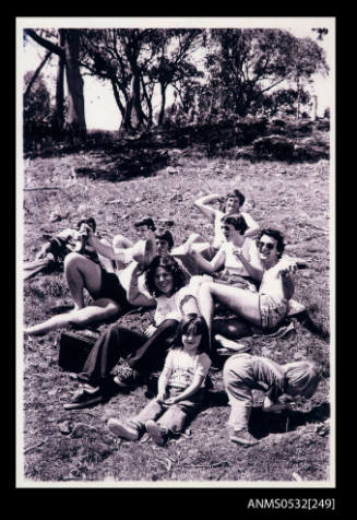 Group of spectators at Blowering Dam