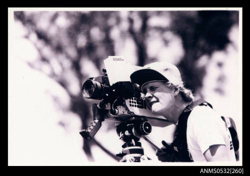 Camera crew filming at Blowering Dam