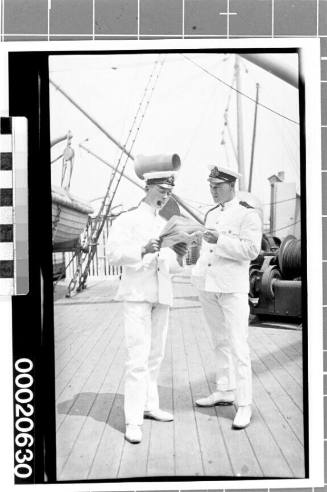 Merchant marine officers on board STRATH JULIUS