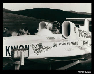 SPIRIT OF AUSTRALIA on its road trailer