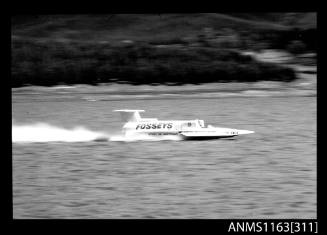 Negative depicting SPIRIT OF AUSTRALIA at speed