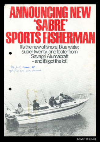 Announcing Sabre Sports Fisherman