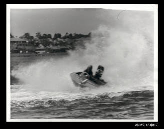 Racing power boat NIPPER WASP with outboard engine