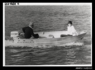 SEATREX  II aluminium runabout with Johnson outboard engine