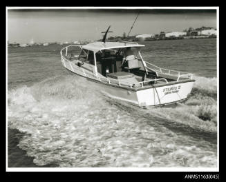 The half cabin power boat STRIKER III registered at Surfers Paradise, Queensland, Australia