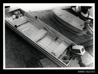 Trimcraft punt with Evinrude 4S outboard engine