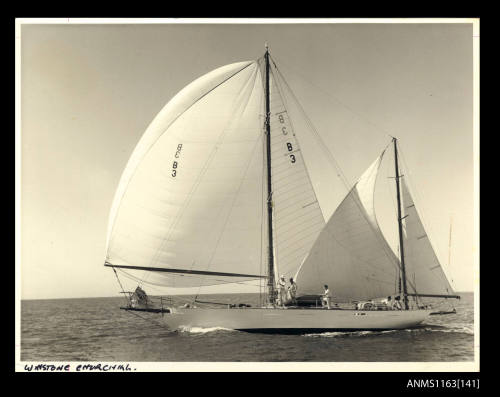 WINSTON CHURCHILL sailing boat with ketch style rigging