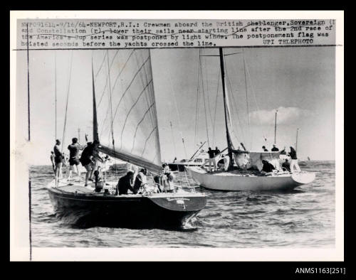 British racing yacht SOVEREIGN 